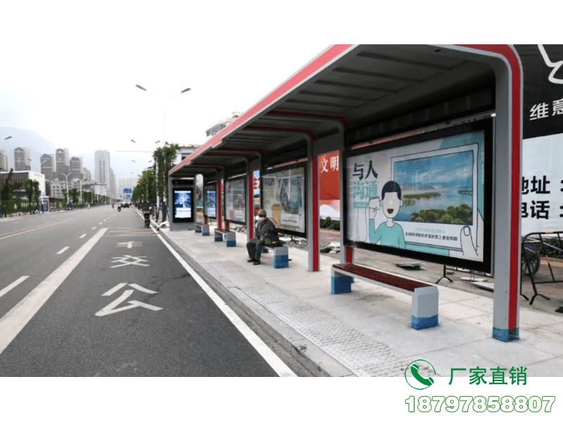 珠海时尚公交车站等候亭