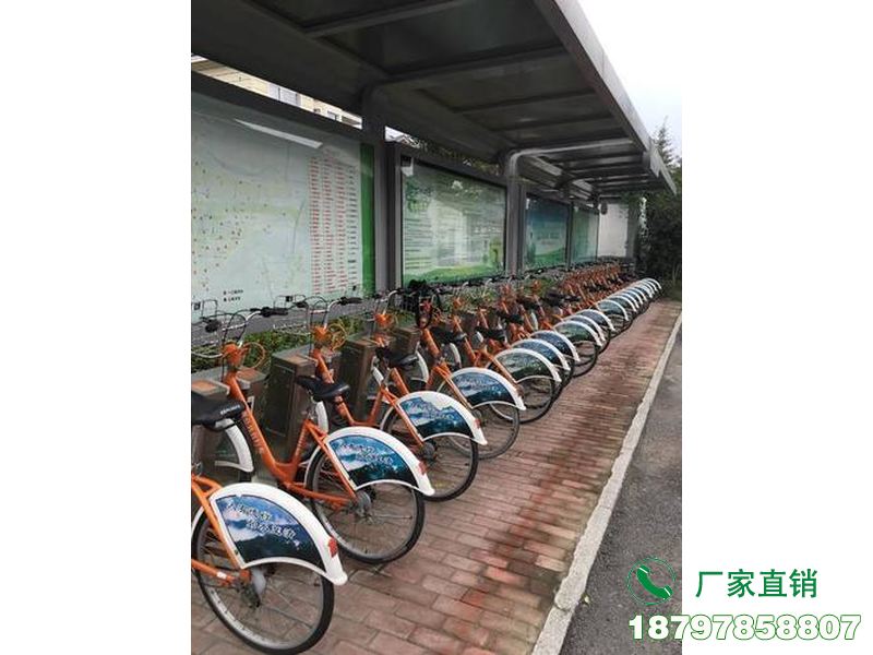 荆州公共自行车站服务亭