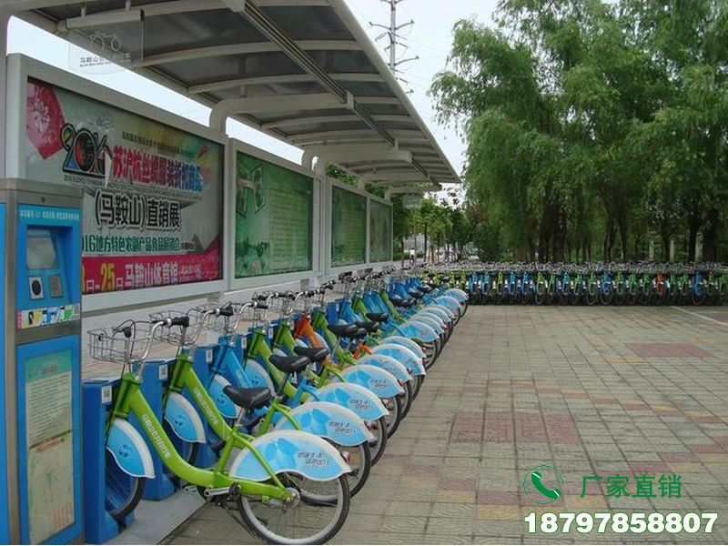 浠水县智能共享自行车停放棚